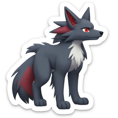 Zoroark-Mightyena-Zorua full body sticker