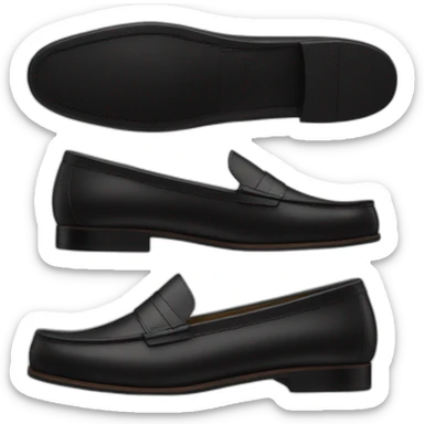 Black loafers sticker