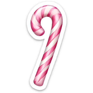 light pink candy cane sticker