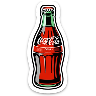 vintage Coca Cola advertisement from the 1950s sticker