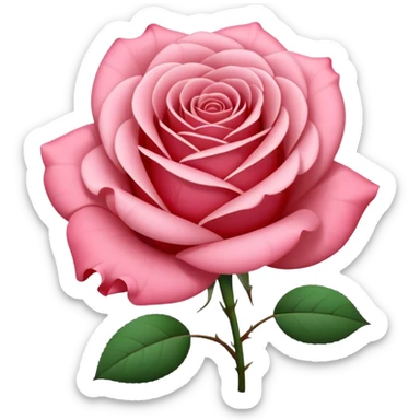 rose shape flower, no stem, no leaves, now make the whole flower COMPLETELY WHITE sticker