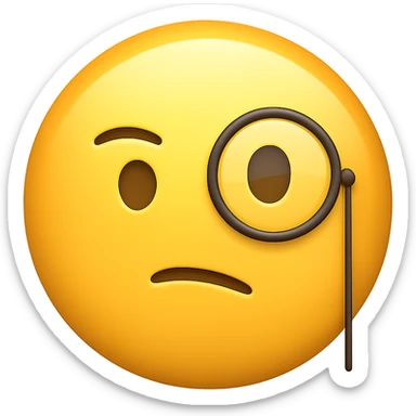 face with monocle emoji sticker