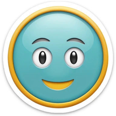 marca de verificación  un "check"  dentro de un círculo de color cian o turquesa, con un borde gris claro. sticker