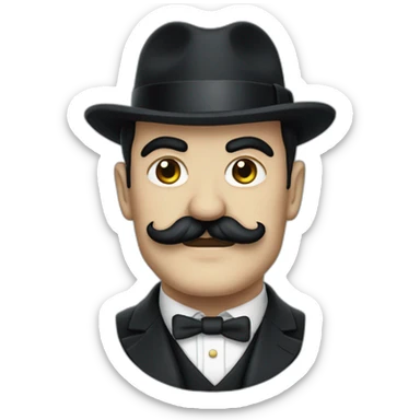 Hercule poirot sticker