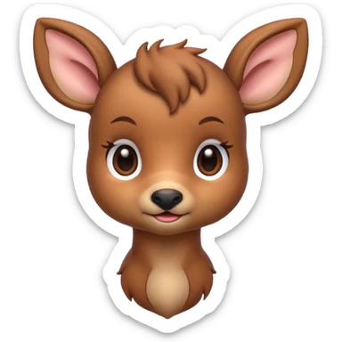 baby deer small emoji sticker