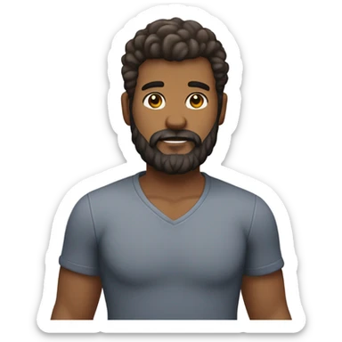 Gay hirsute fat man sticker