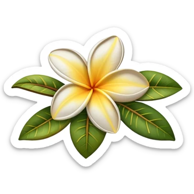 Sick plumeria sticker