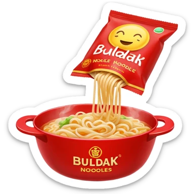 Buldak noodles packet sticker