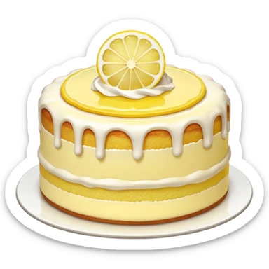 Lemon cake sticker