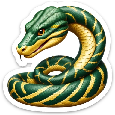 cinematic-noble-anaconda-portrait-emoji,-poised-and-imposing,-with-a-massive,-sinuous-build-draped-in-intricately-patterned-scales-and-piercing,-focused-eyes,-simplified-yet-sharp-and-sophisticated-features,-highly-detailed sticker