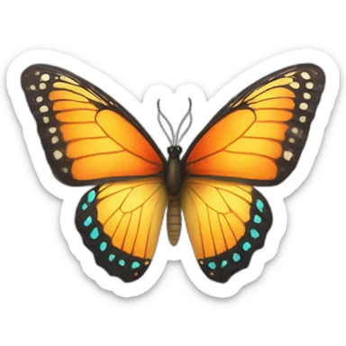 butterfly sparks sticker