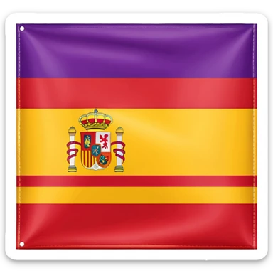 Bandera Republica Española sin el escudo sticker