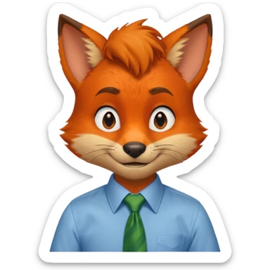 Nick Wilde from the Zootopia Disney movie sticker