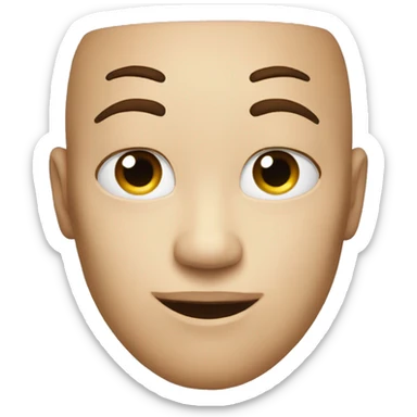 Infinity simbol on a face sticker