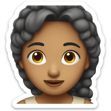 Una niña dormida  sticker