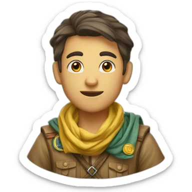 foulard scout sticker