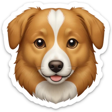 a jack russell cross with a larger dog sticker