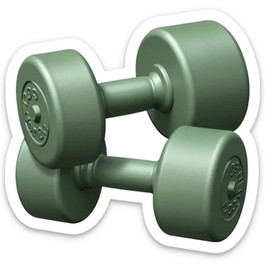 Sage green 5 lb weights sticker
