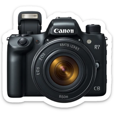 Create a canon r camera sticker