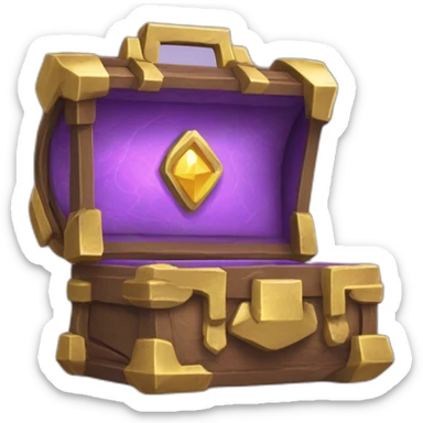 Pokemon Game LootCase Purple Chaotic Color Legendary Epic Rich Treasure sticker