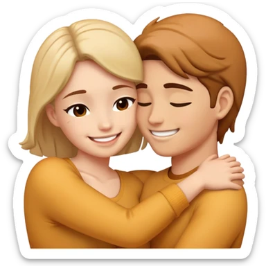 intimate moment between two sticker
