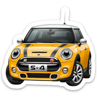 create me a mini cooper s logo emoji sticker