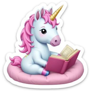 Unicorns read book
A tiny pastel unicorn sitting on a cushion, reading a glowing storybook.











 sticker