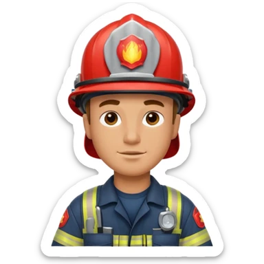 now a want a firefighter guy sticker