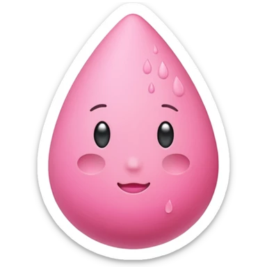 Plane pink beauty blender  sticker