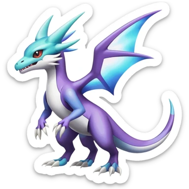 Shiny Noivern-Latios-Marowak-Lugia-Fakémon-hybrid-creature (full body)  sticker