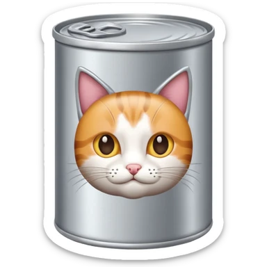 create a can of catfood, remove the cat emoji sticker