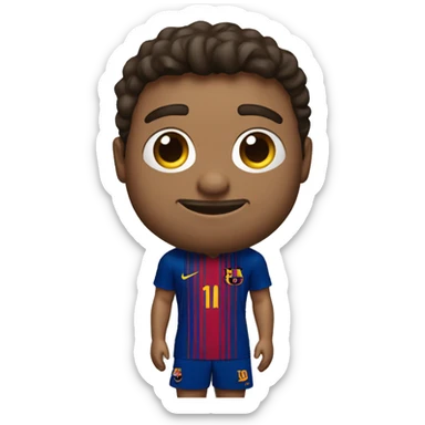 Écureuil avec un maillot du fc Barcelone  sticker