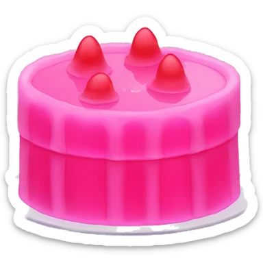 pink jello cake sticker