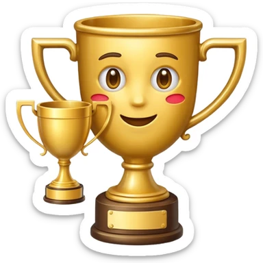 EMOJI WITH WIN CUP sticker