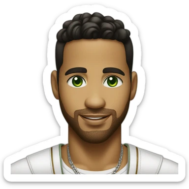 Romeo santos album formula 3 happy with blond green eyes girl sticker