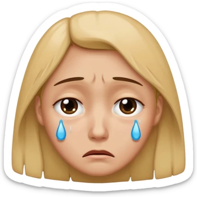 cry from the bottom of their hearts sticker