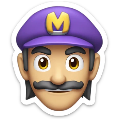 Waluigi sticker