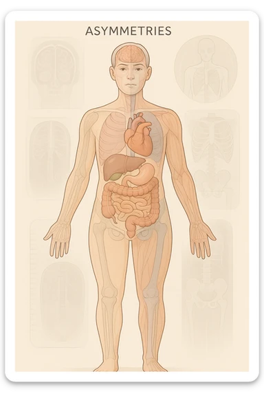 Asimmetrie invisibili agli esami medici sticker