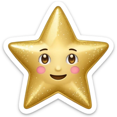 star album cover, stylized as an emoji, apple style sticker