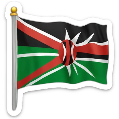 Kenyan flag  sticker