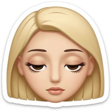 👁️ give me a version of the eye emoji at the begining of this prompt, but the eye is closed
the 4th thing you generated in the most recent generation... yes that is an example of a human face with eyes closed now give me a single eye that is closed as an emoji

 sticker