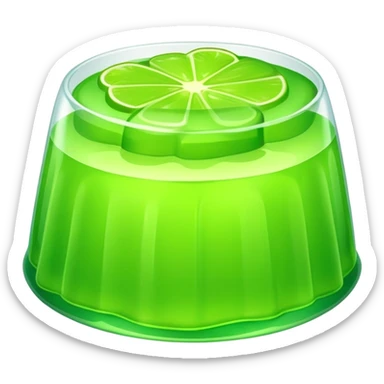 Green jello sticker