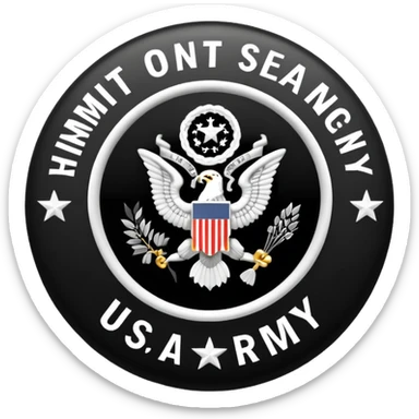 US Army script  sticker