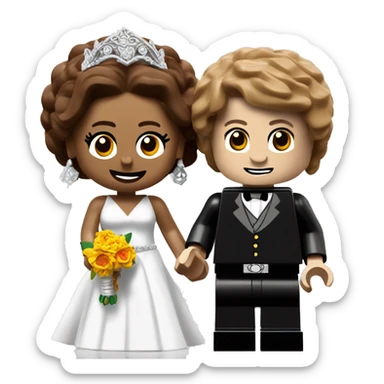 Lego queen masala and Anakin  Skywalker get married then have kids together.  sticker