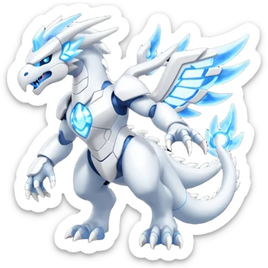 Futuristic Kyurem-Reshiram-fusion (full body) sticker