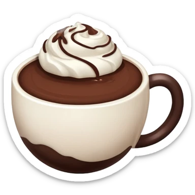 white mug-of-hot-cocoa chocolate bomb sticker