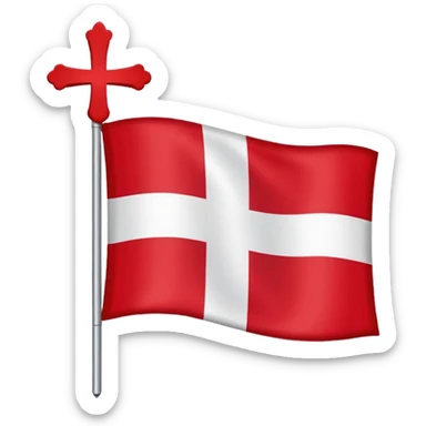 Le drapeau savoyard est de format rectangulaire. Il a un fond rouge légèrement plus foncé que le drapeau de la suisse, et une croix centrée atteignant les bords du drapeau. sticker