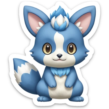 Meowstic-Oshawott-Minccino-fusion sticker