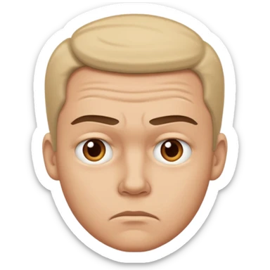 Guy with doubts sticker