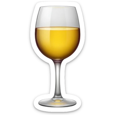 Wine glass sticker